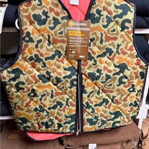Vintage Camo Quilted Reversible Hunting Vest
